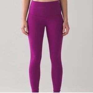 Lululemon Wunder Under High Rise Leggings Purple
